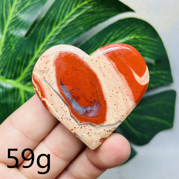 Red Jade Agate Heart-ToShay.org