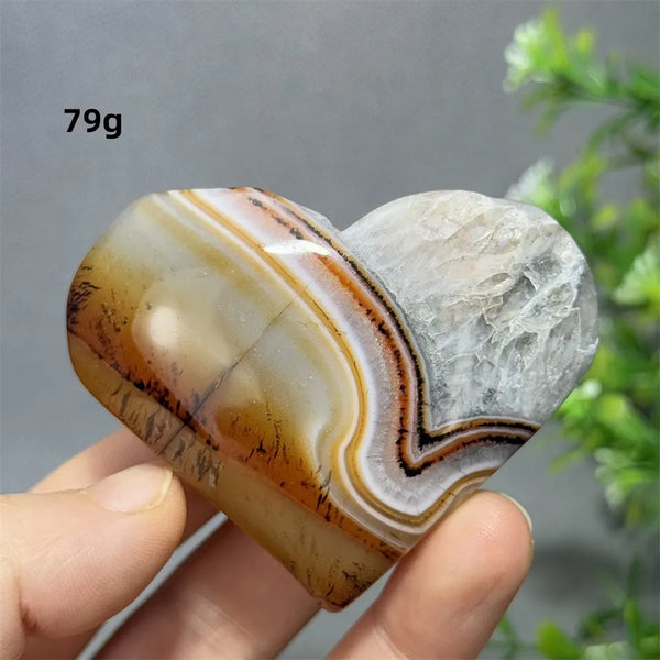 Red Striped Agate Heart-ToShay.org