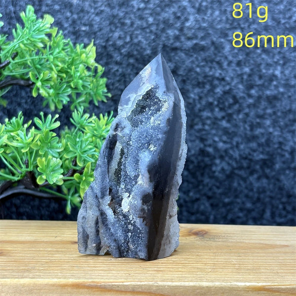 Purple Sphalerite Geode Tower-ToShay.org