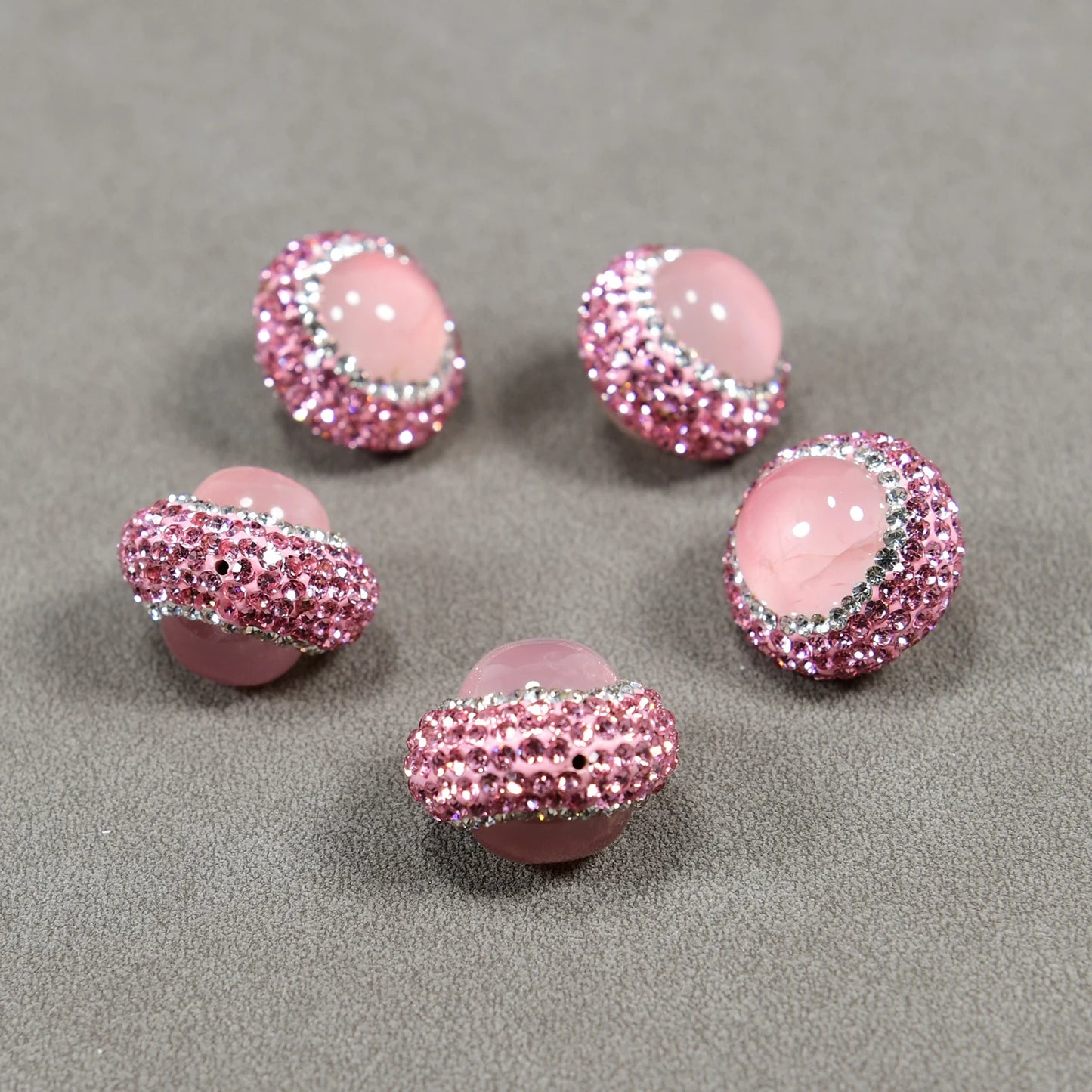 Pink Rose Quartz Rhinestone-ToShay.org
