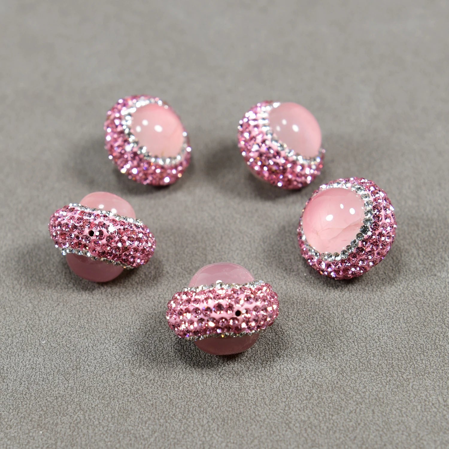 Pink Rose Quartz Rhinestone-ToShay.org