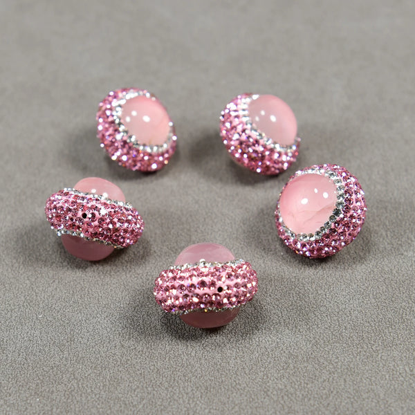 Pink Rose Quartz Rhinestone-ToShay.org