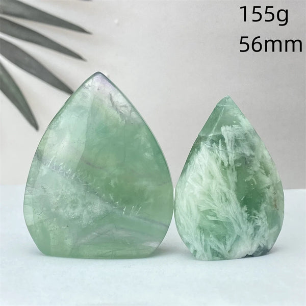 Green Feather Fluorite Torch-ToShay.org