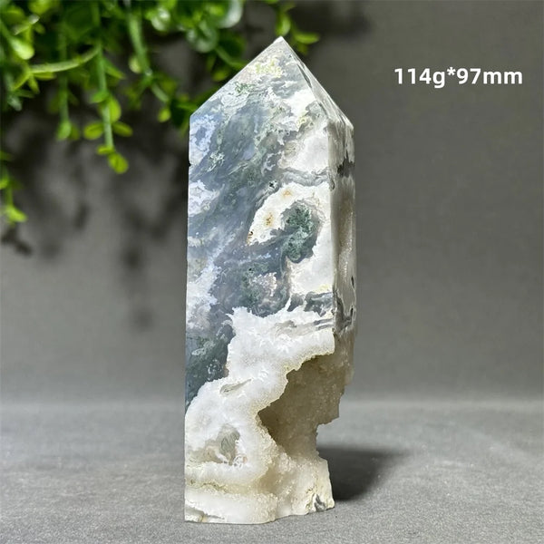Green Aquatic Agate Tower-ToShay.org