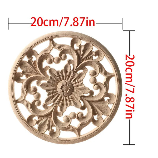 Wood Carved Flower Panel-ToShay.org