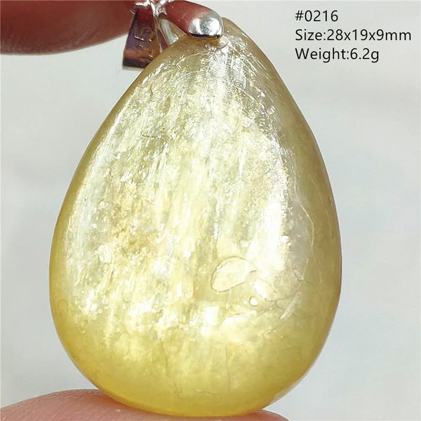 Gold Lepidolite Flash Pendant-ToShay.org
