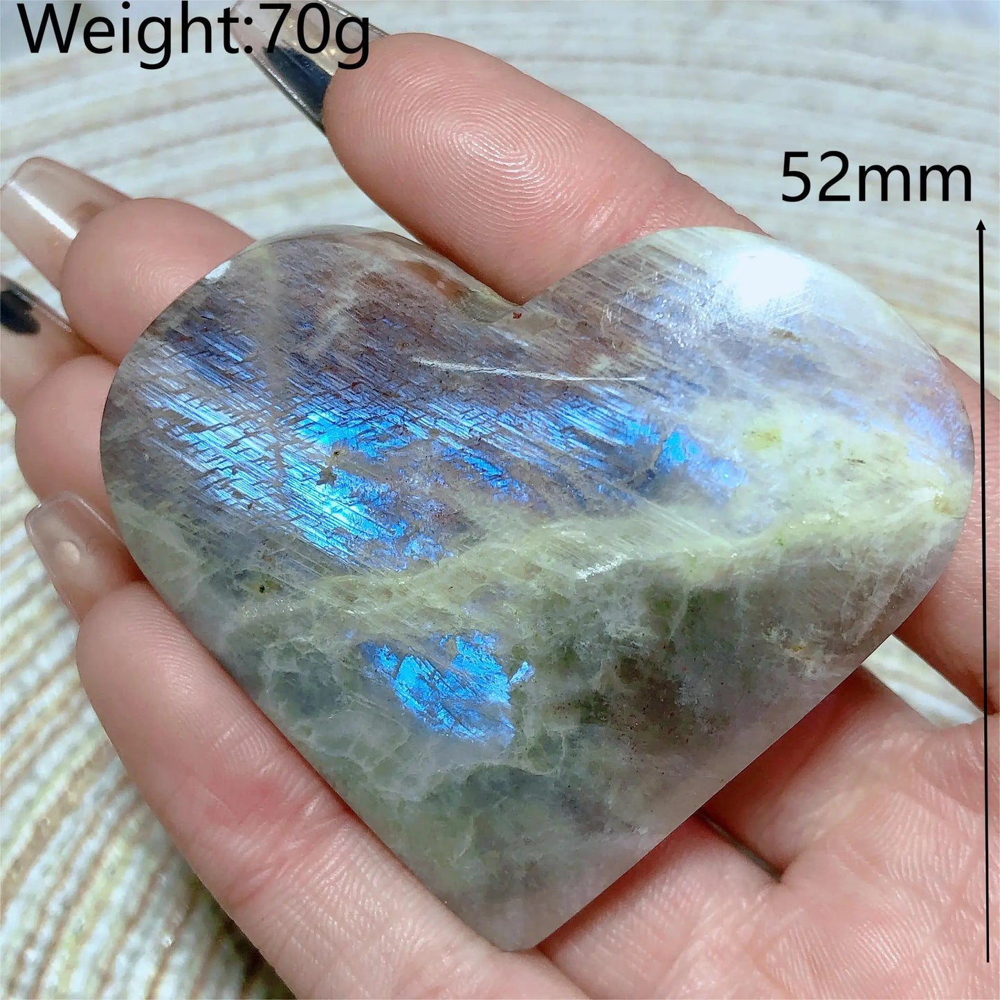 Blue Rainbow Moonstone Hearts-ToShay.org