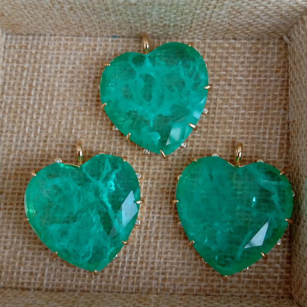 Green Crystal Quartz Heart-ToShay.org