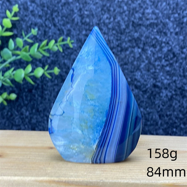 Blue Lace Agate Torch-ToShay.org