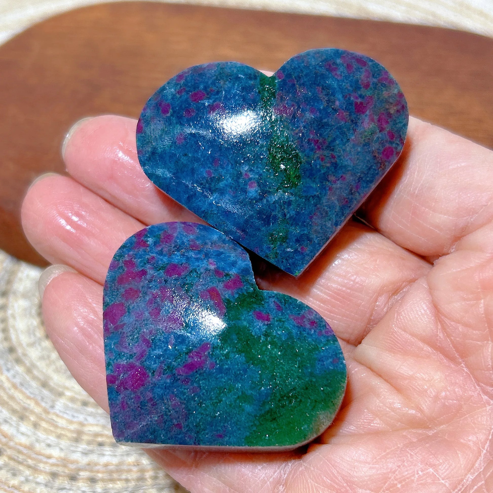 Blue Ruby Kyanite Heart-ToShay.org
