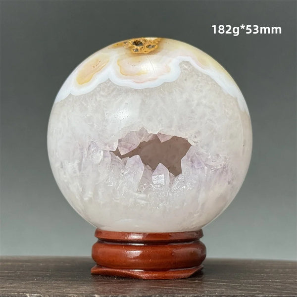 Yellow Agate Quartz Ball-ToShay.org
