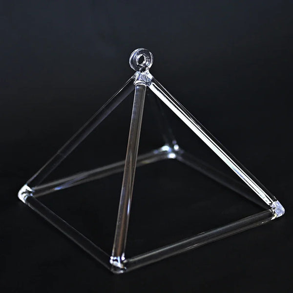 Clear Crystal Singing Pyramid-ToShay.org