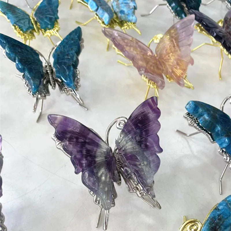 Blue Apatite Butterfly-ToShay.org
