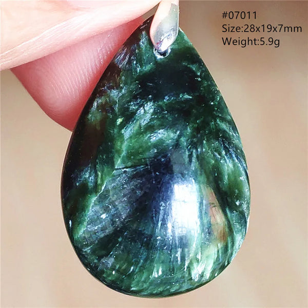 Green Seraphinite Pendant-ToShay.org