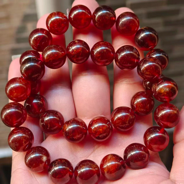 Red Orange Garnet Bracelet-ToShay.org