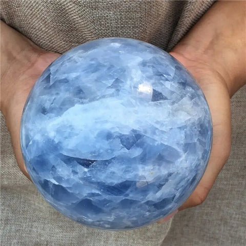 Blue Calcite Celestine Ball-ToShay.org
