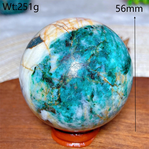Green Jasper Pyrite Ball-ToShay.org