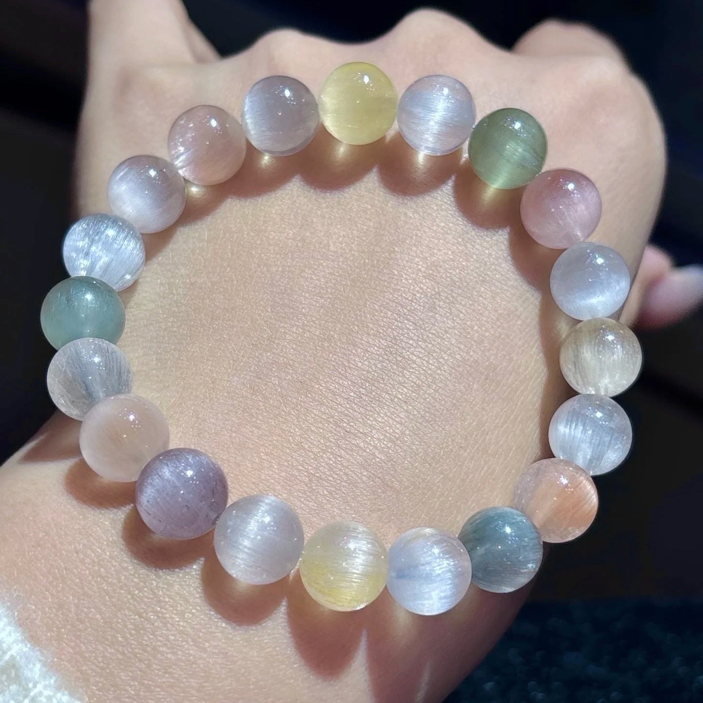 Rainbow Rutilated Quartz Bracelet-ToShay.org