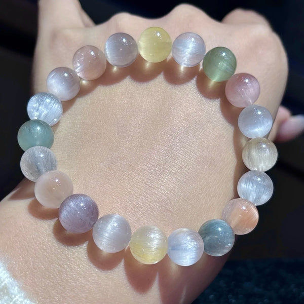 Rainbow Rutilated Quartz Bracelet-ToShay.org