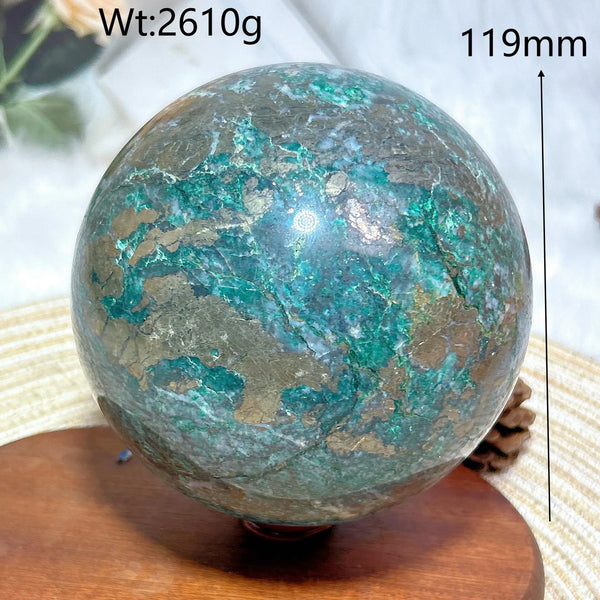 Blue Dioptase Pyrite Balls-ToShay.org