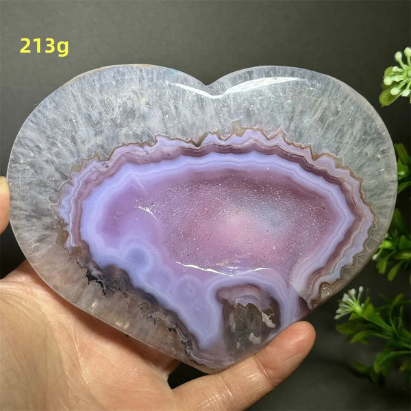 Pink Agate Geode Heart-ToShay.org
