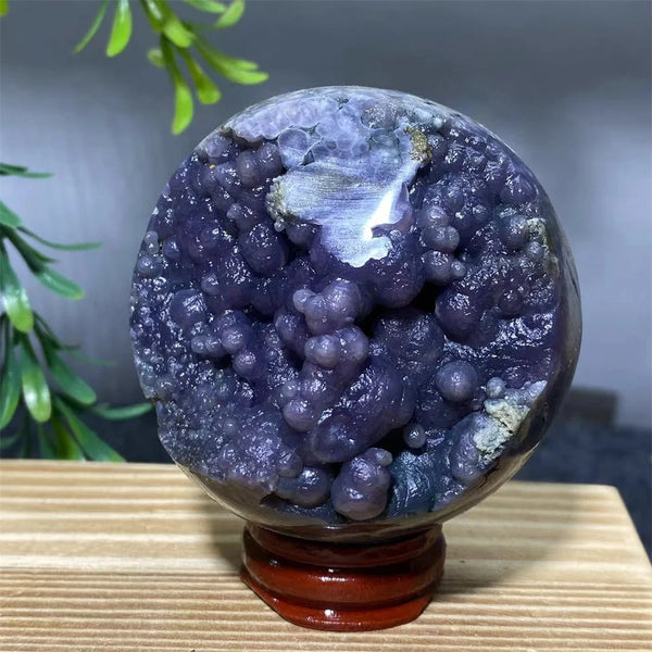 Purple Grape Agate Ball-ToShay.org