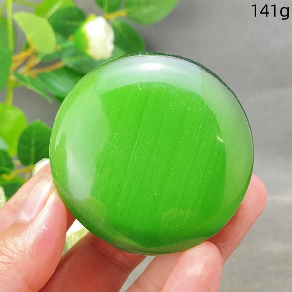 Green Cats Eye Pendant-ToShay.org