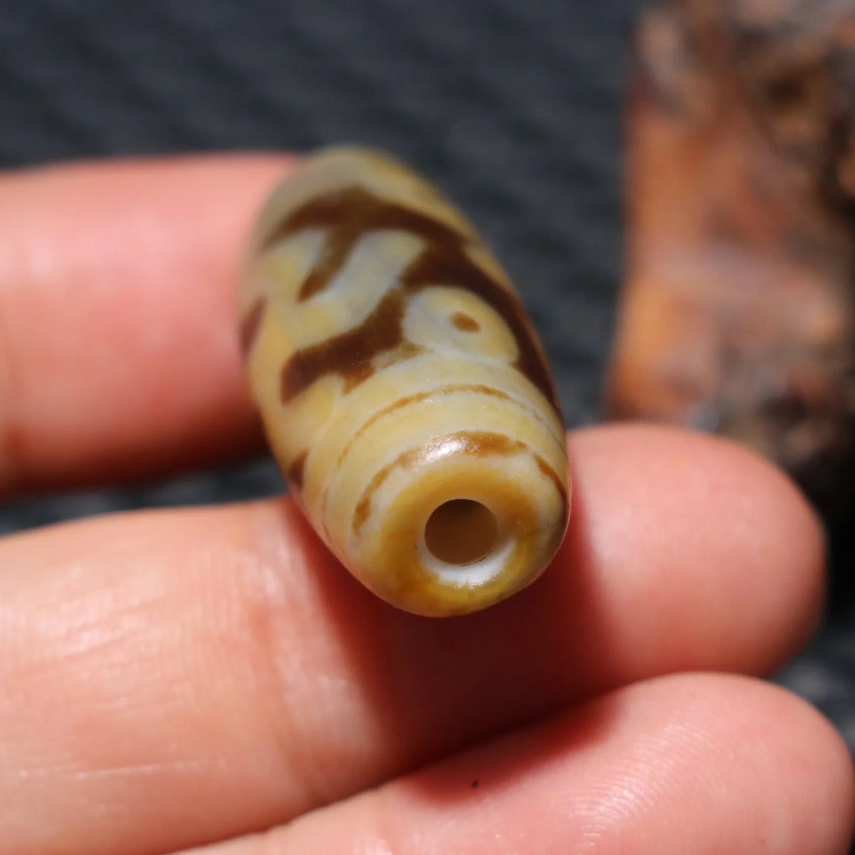 Tibetan Agate Eyes Dzi-ToShay.org