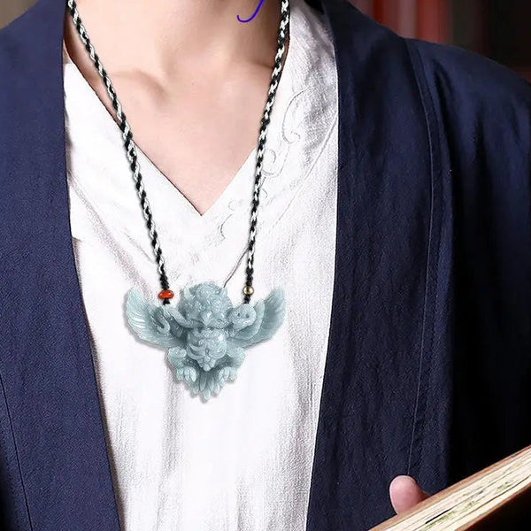 Blue Jadeite Roc Bird-ToShay.org