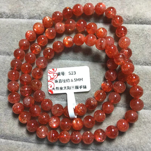 Orange Strawberry Quartz Bracelet-ToShay.org