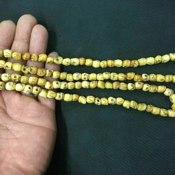 Tibetan Bone Skull Bead Mala-ToShay.org