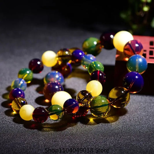 Mixed Amber Bead Bracelet-ToShay.org