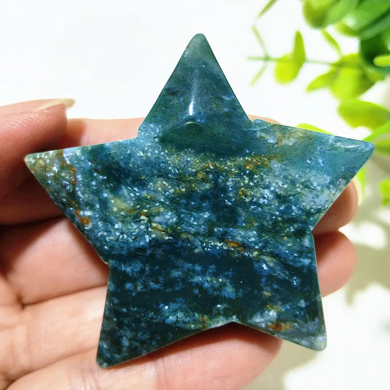Green Moss Agate Star-ToShay.org