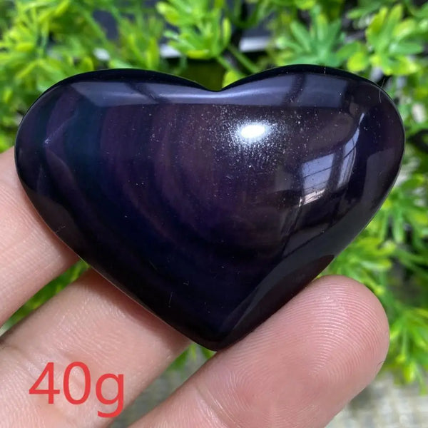 Rainbow Obsidian Heart-ToShay.org