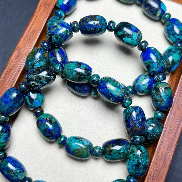 Blue Malachite Azurite Bracelet-ToShay.org