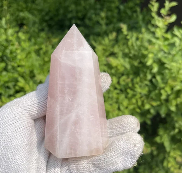 Pink Rose Quartz Point-ToShay.org