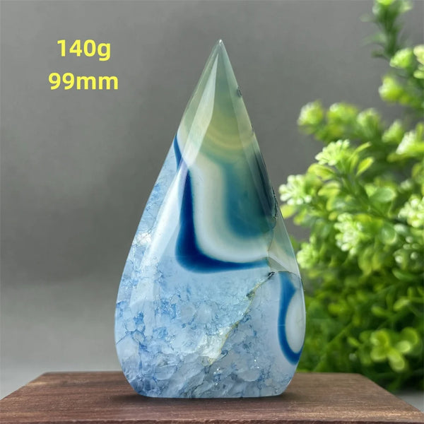 Blue Agate Torch-ToShay.org