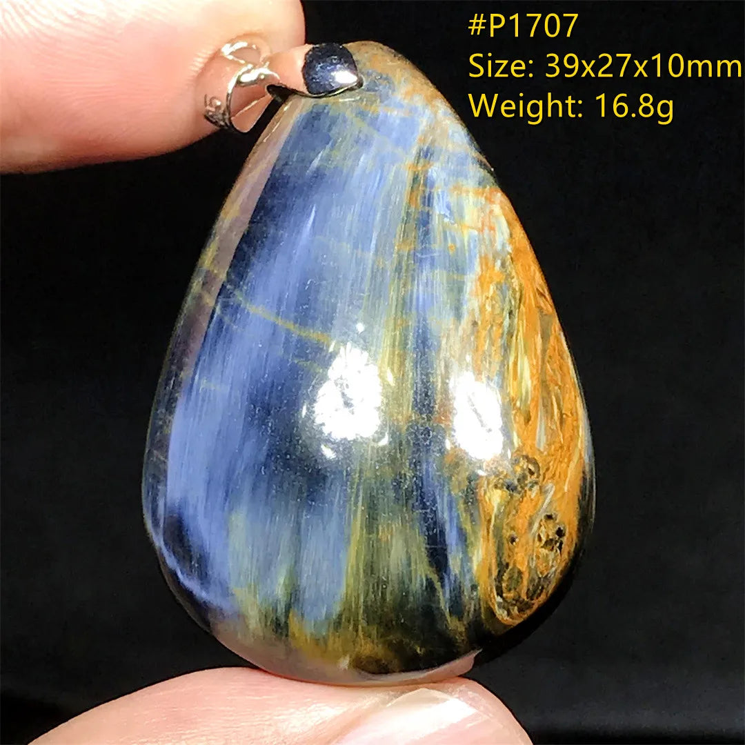 Blue Pietersite Pendant-ToShay.org