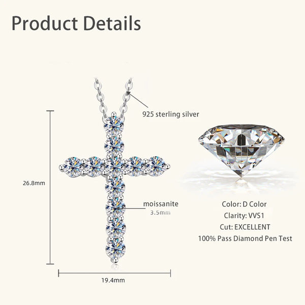 Gold Diamond Cross Pendant-ToShay.org