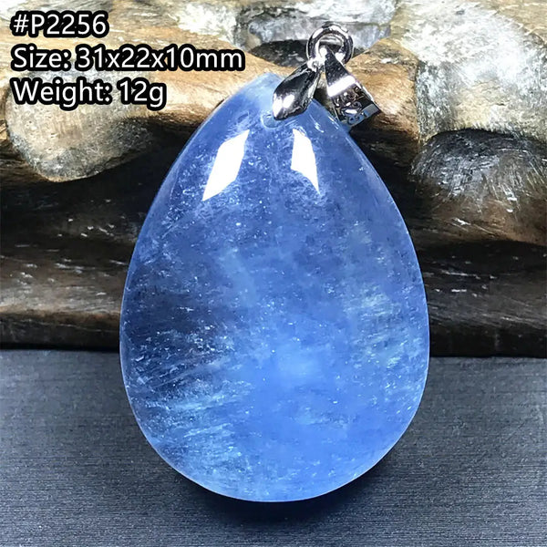 Blue Aquamarine Pendant-ToShay.org