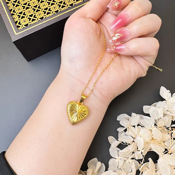 Gold Heart Pendant-ToShay.org