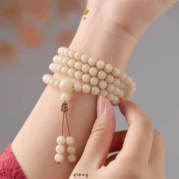 White Lotus Root Bracelet-ToShay.org