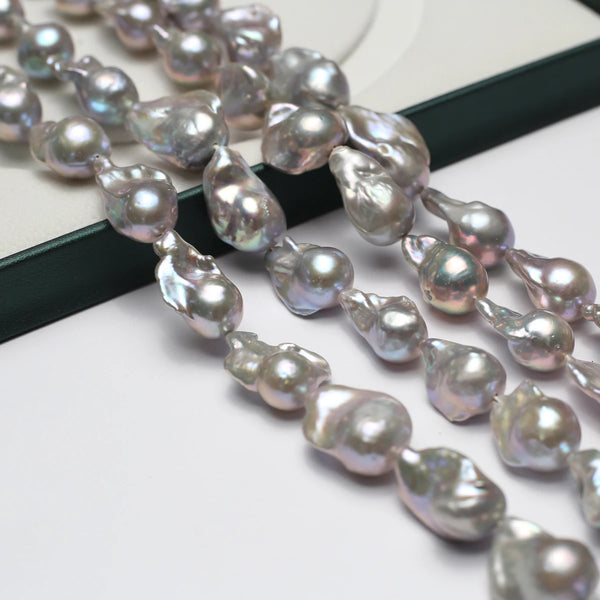 Grey Baroque Pearl Beads-ToShay.org