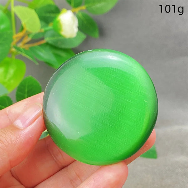 Green Cats Eye Pendant-ToShay.org