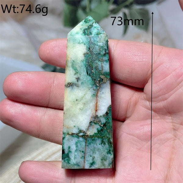 Blue Dioptase Pyrite Tower-ToShay.org