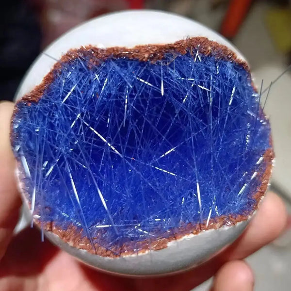 Blue Hair Crystal Cluster-ToShay.org