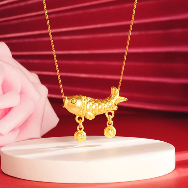 Gold Fish Pendant-ToShay.org