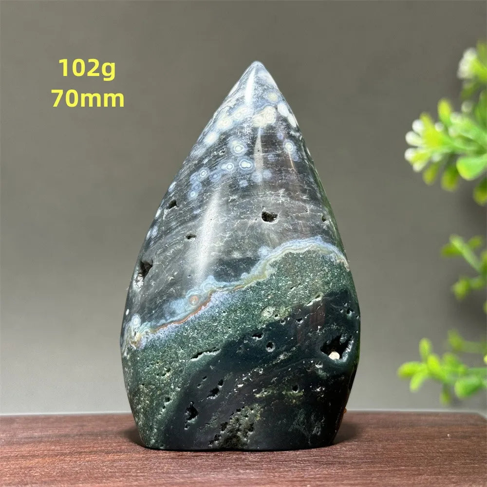 Green Marine Jasper Flame-ToShay.org