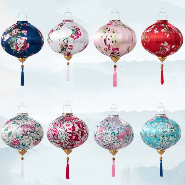 Flower Printed Lantern-ToShay.org