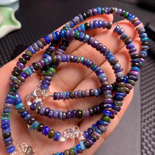 Black Opal Bead Bracelet-ToShay.org